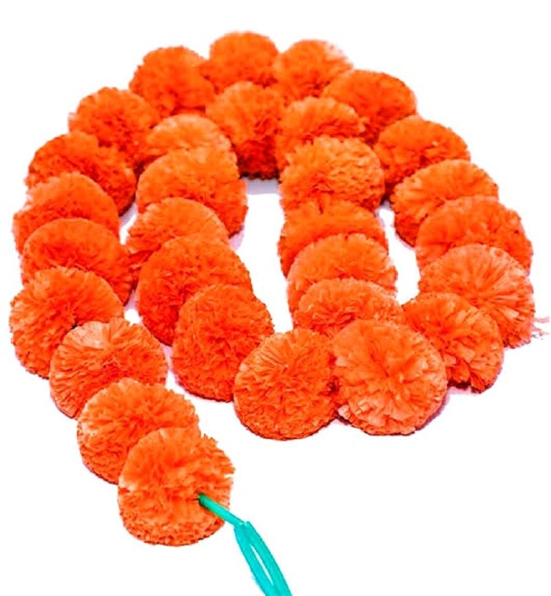 💕🎇🎉🎆💞Diwali 🎇 Offer 🎉 SALE SALE SALE🎆💞⭕Artificial Genda Mala. Pack Of 5 Ladi