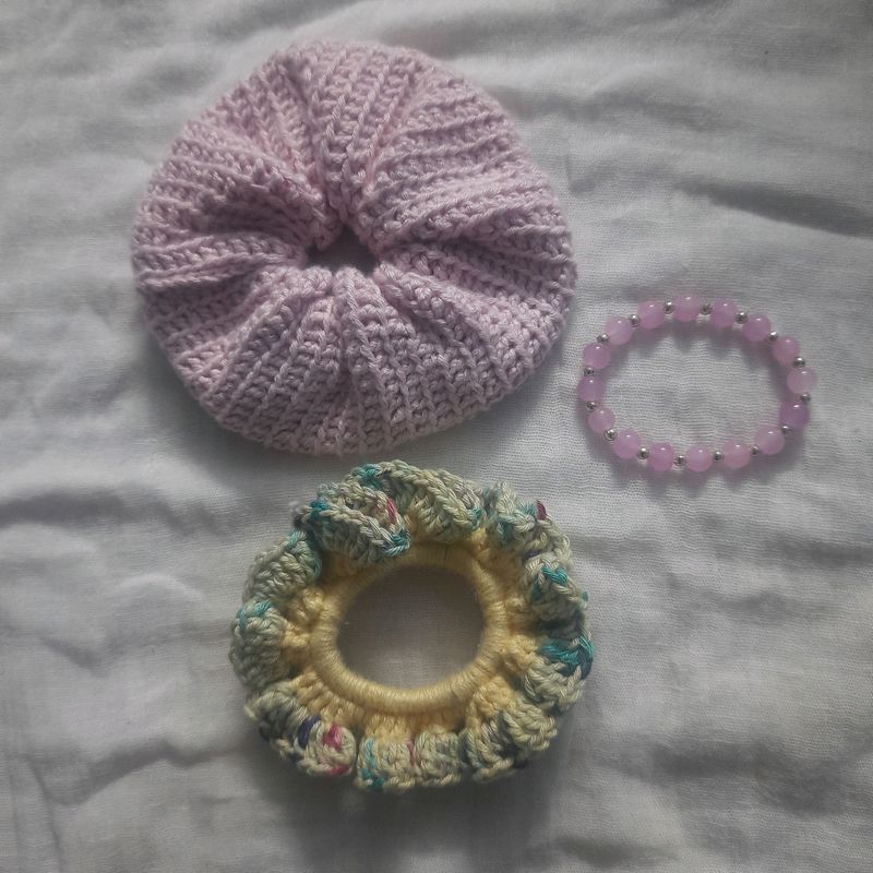 Crochet Scrunchies Combo