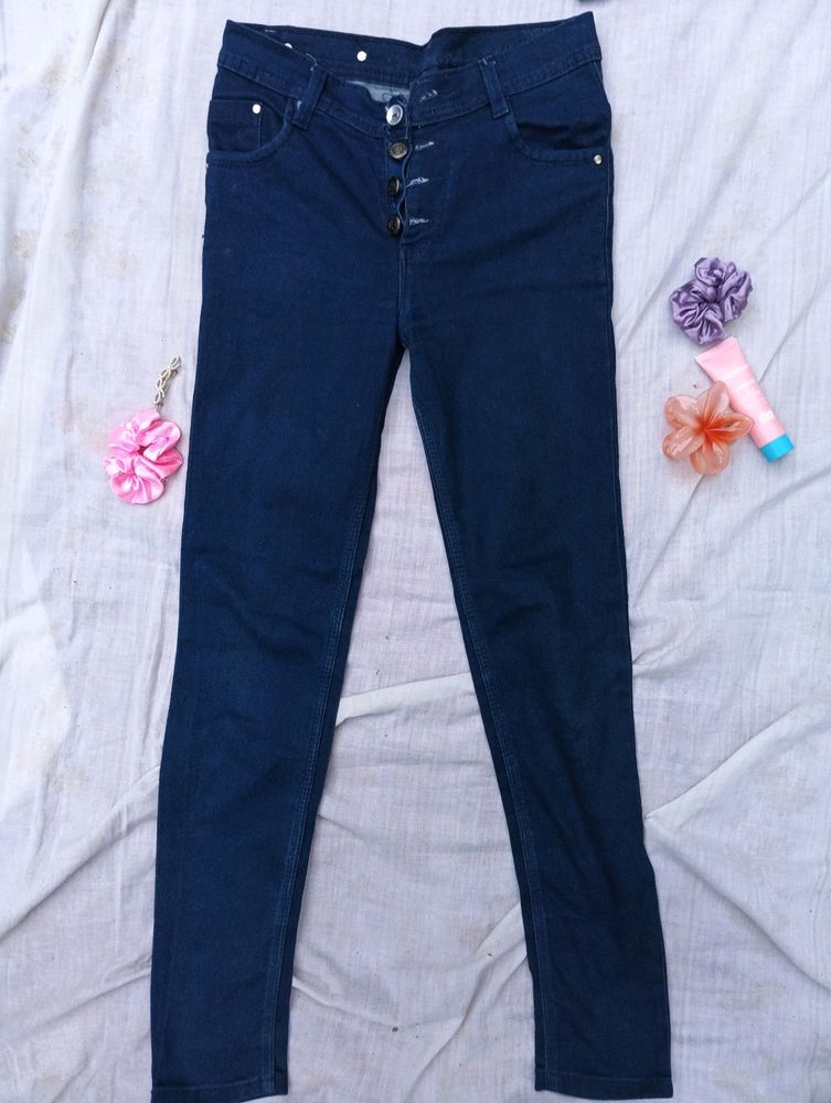 Dark Blue Skinny Fit Jeans