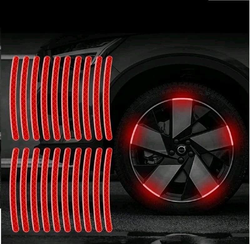 Car Wheel Reflective Strips Sticker 20 stickers