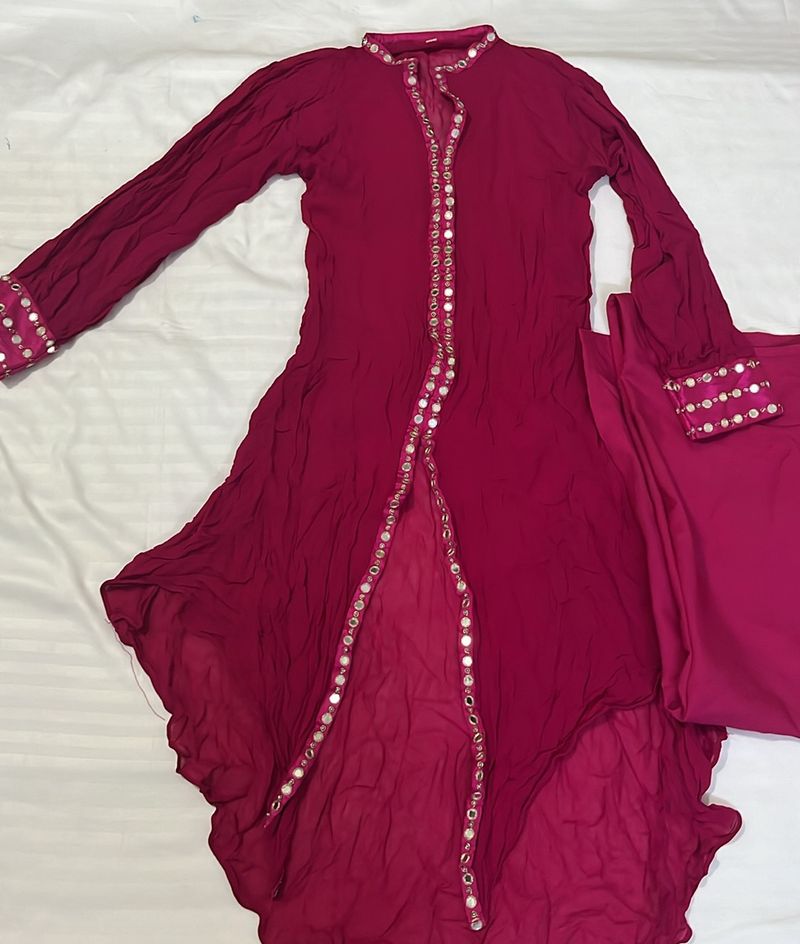 Designer Kurti - Hot Pink