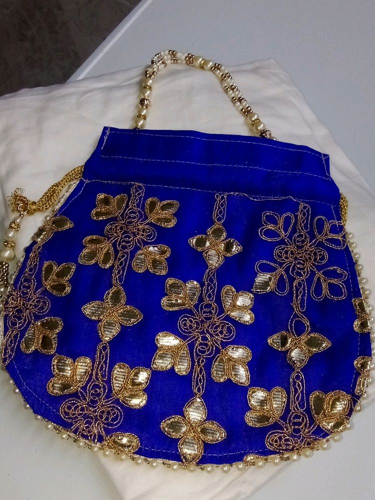 Royal Blue Potli