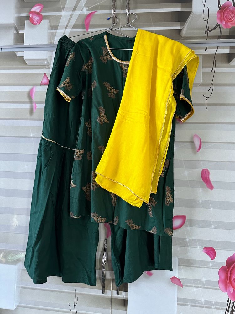 Kurta Sharara With Dupatta