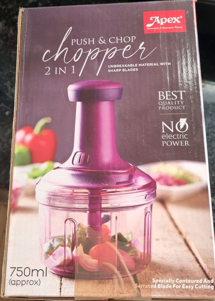 Push & Chop 2 In 1 Chupper Best Quality Product