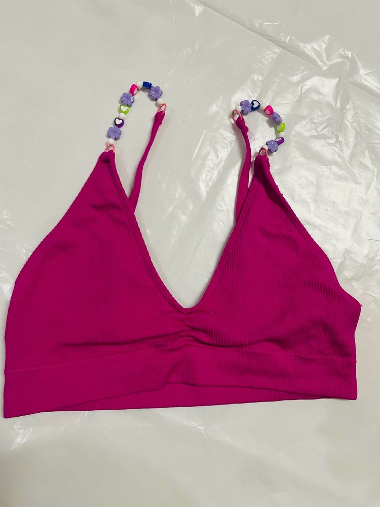 Women Pink Cute Bralette