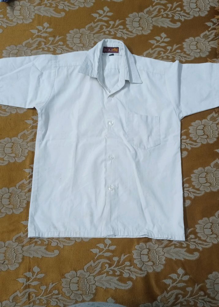 Boys School White Shirt