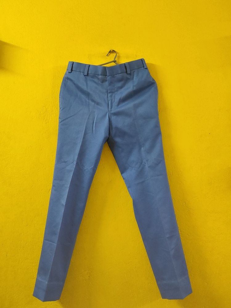 Blue Coloured Tailored Trousers For Boys