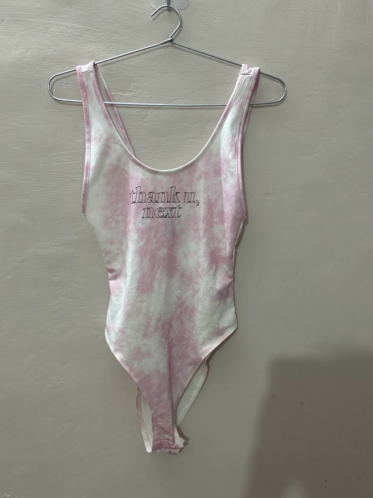 H&M pink backless bodysuit