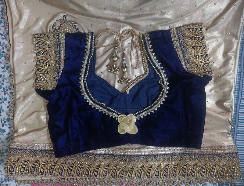 Designar Saree With Stitch Blouse