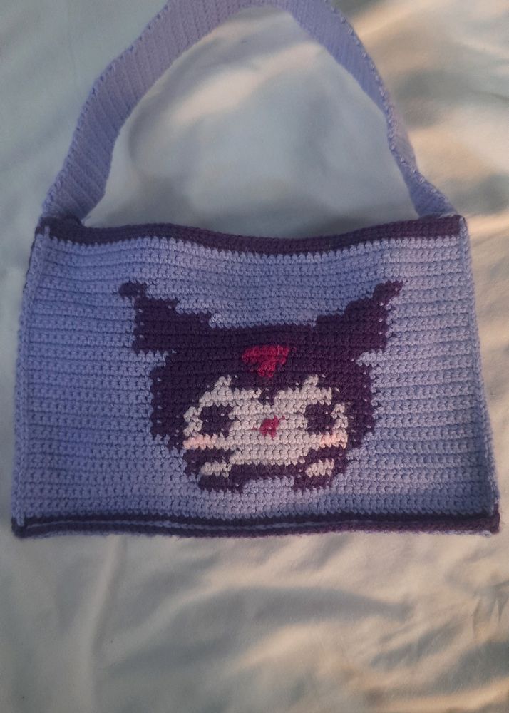 Crochet Kuromi Bag