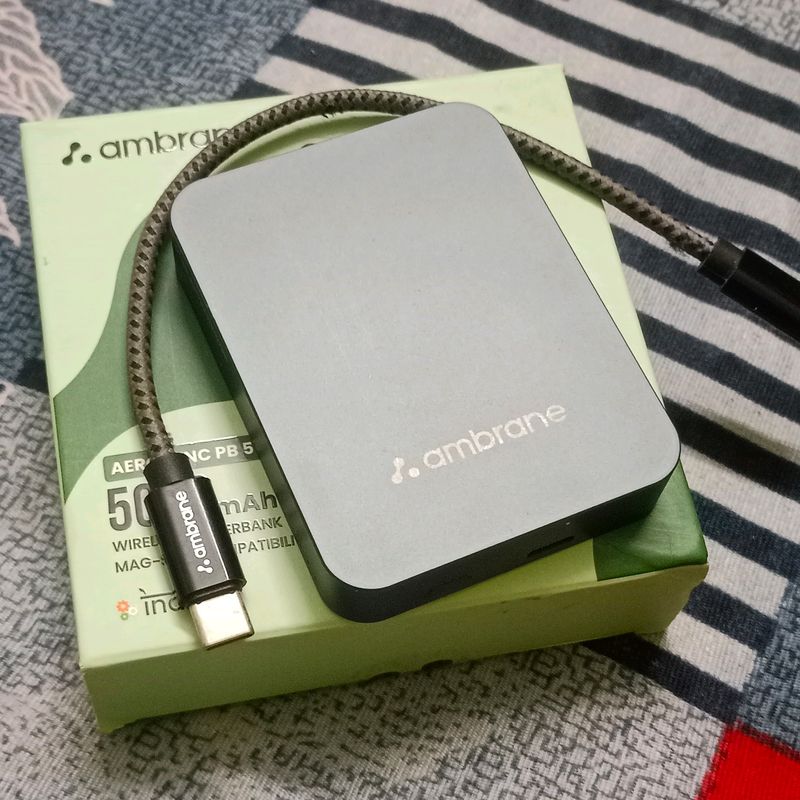 Ambrane Aerosync Pb5 magsafe Wireless powerbank