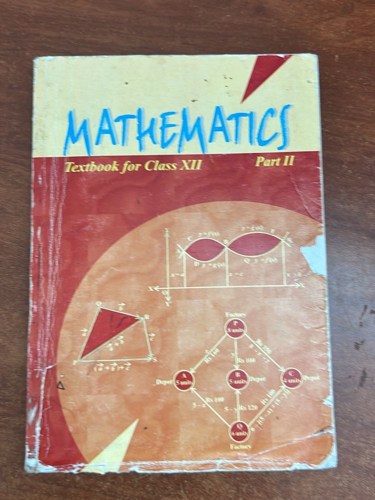 NCERT maths textbook part 2 class 12