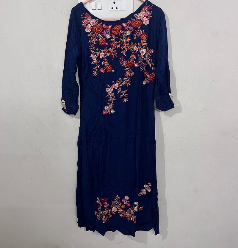 Kurti Thread Embroidery Kurta XS