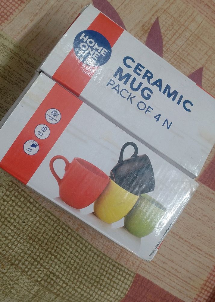 Ceramic Mug Pack Of 4