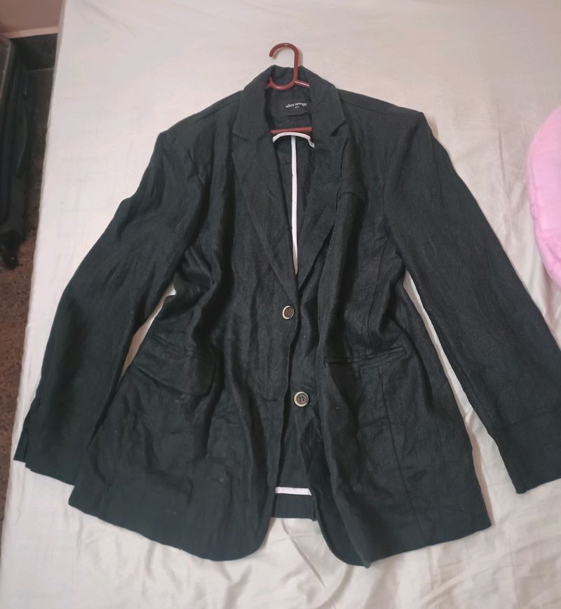 Black Over Size Blazer For Women