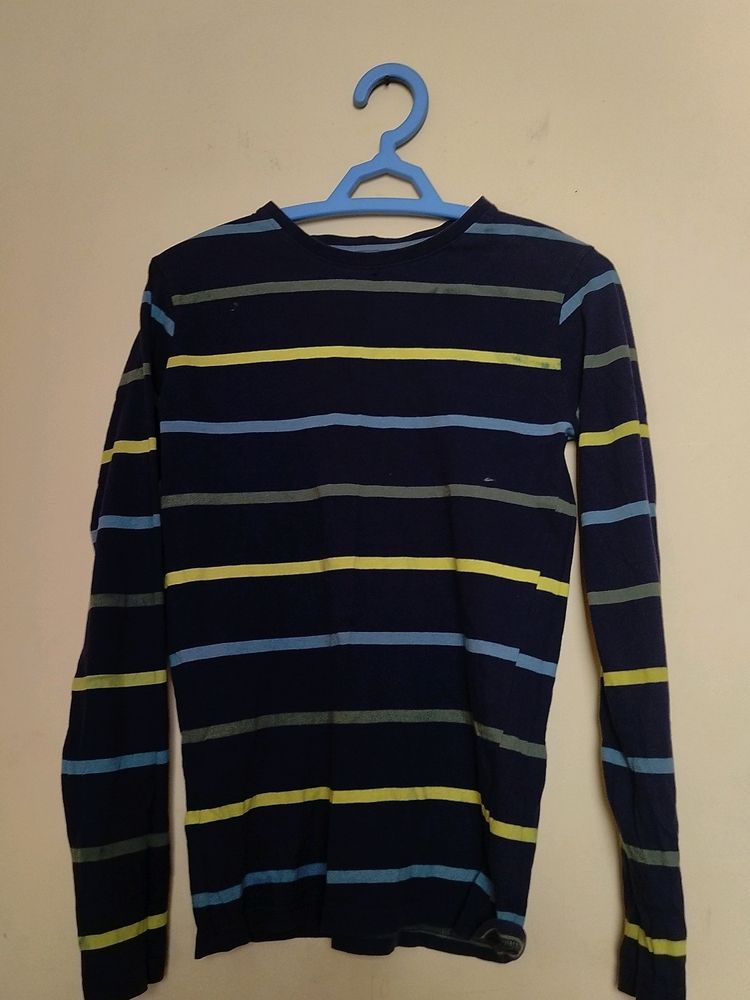 Boy's Navy Blue Cotton Top/shirt