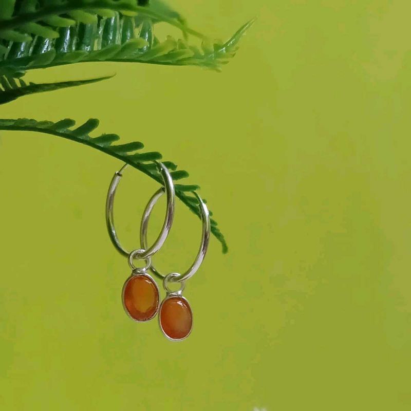 Hallmark Silver With Carnelian Bali