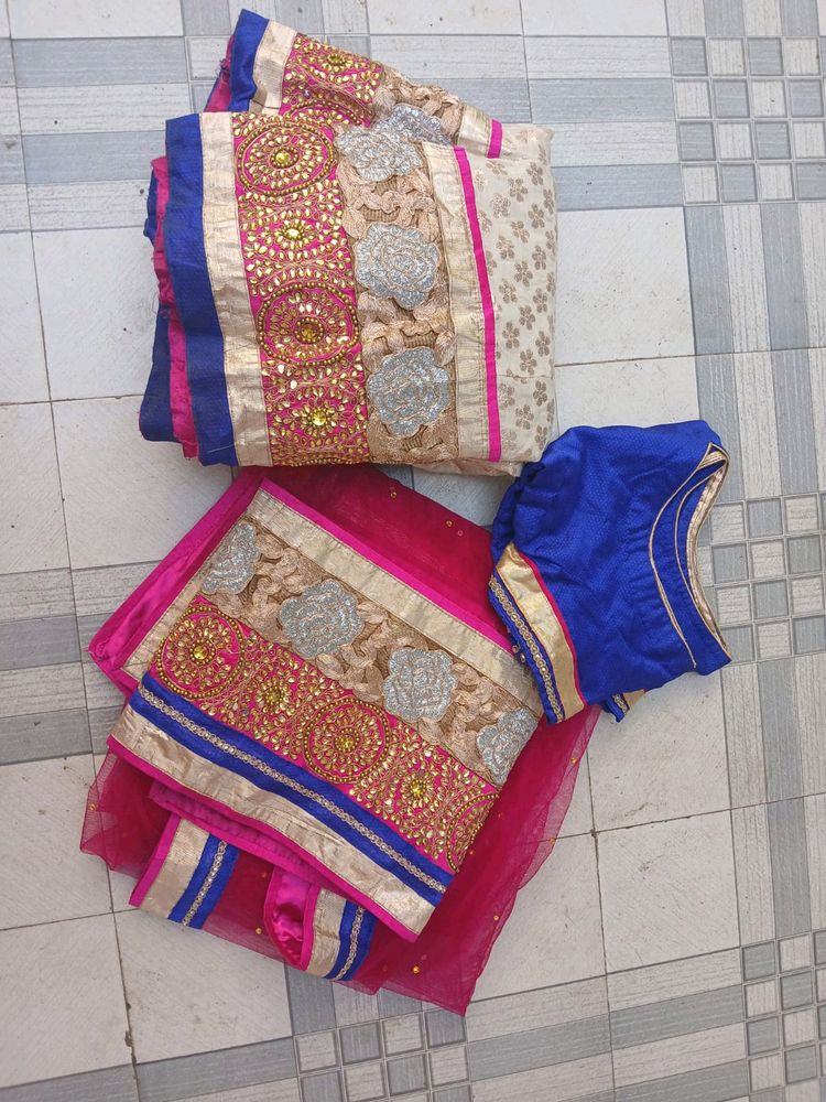 Beautiful Hand Embroidered Lenhga