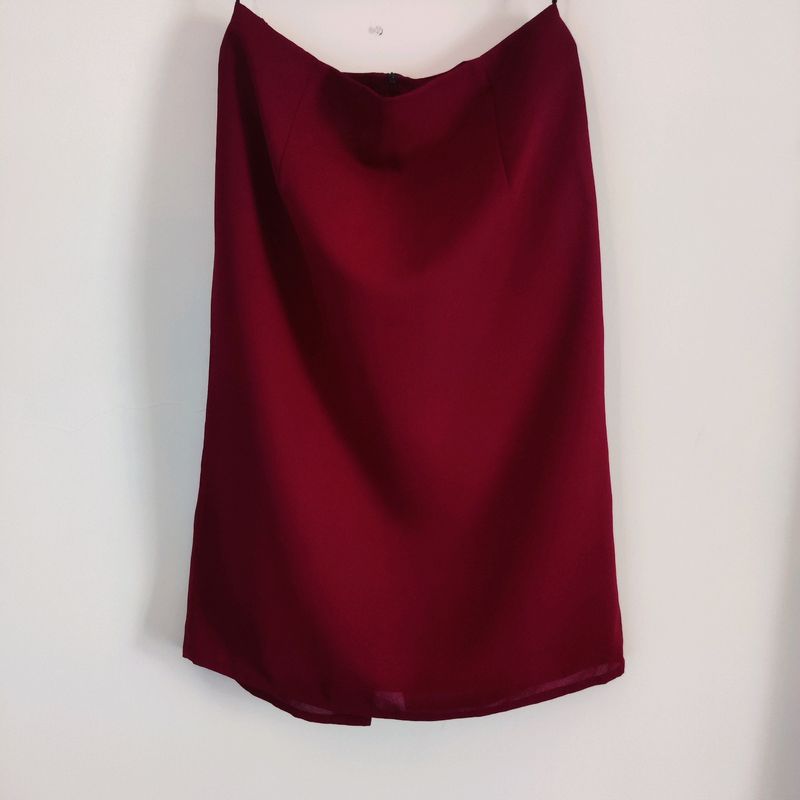 Maroon Skirt