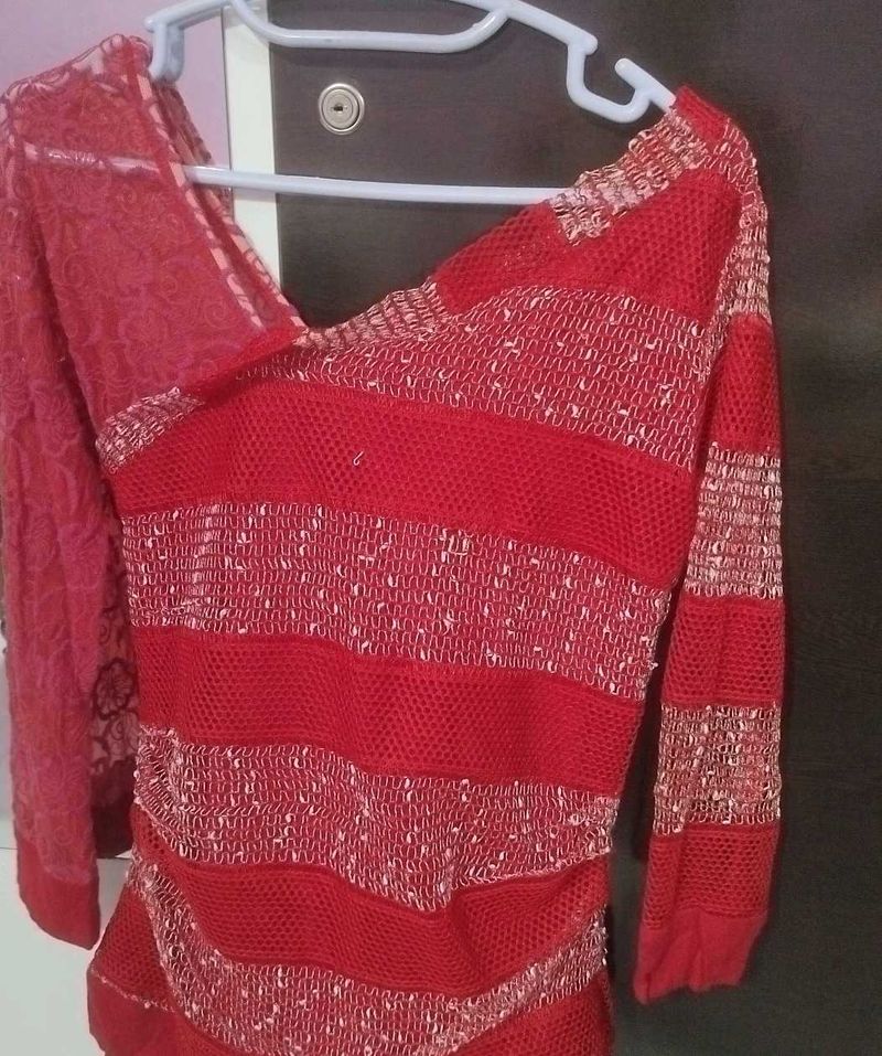 Red Colour Top