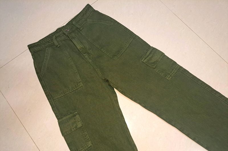 New Olive Green Cargo Pants