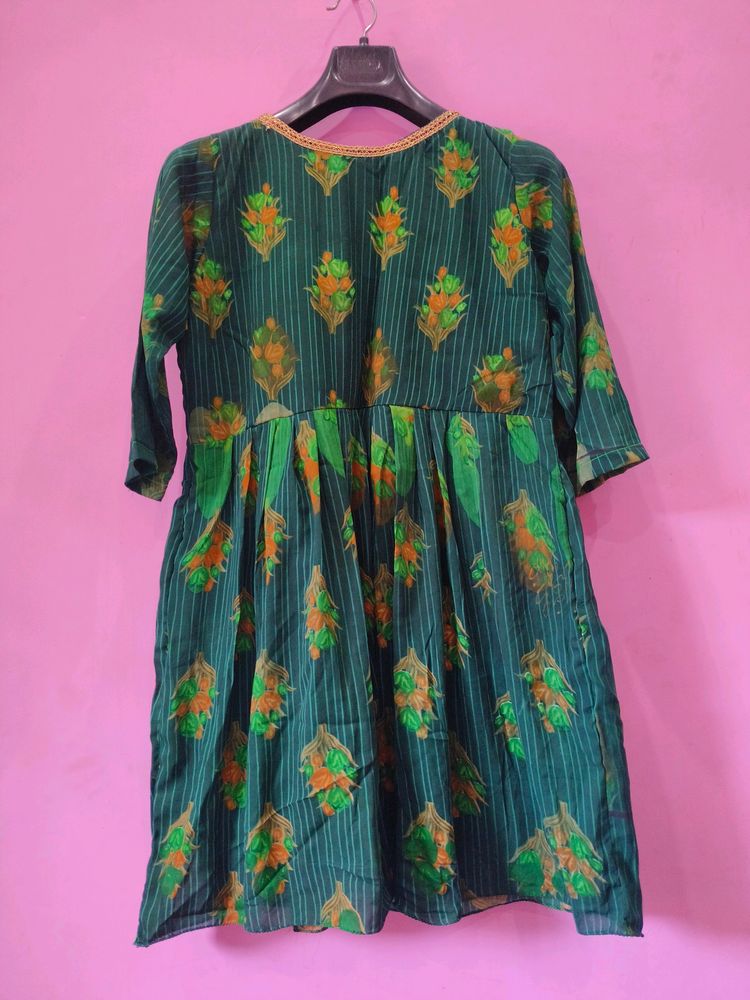 Green Georgette Frock