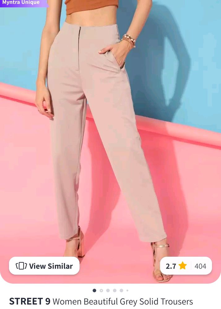 Zara Dupes Formal Pant From Myntra