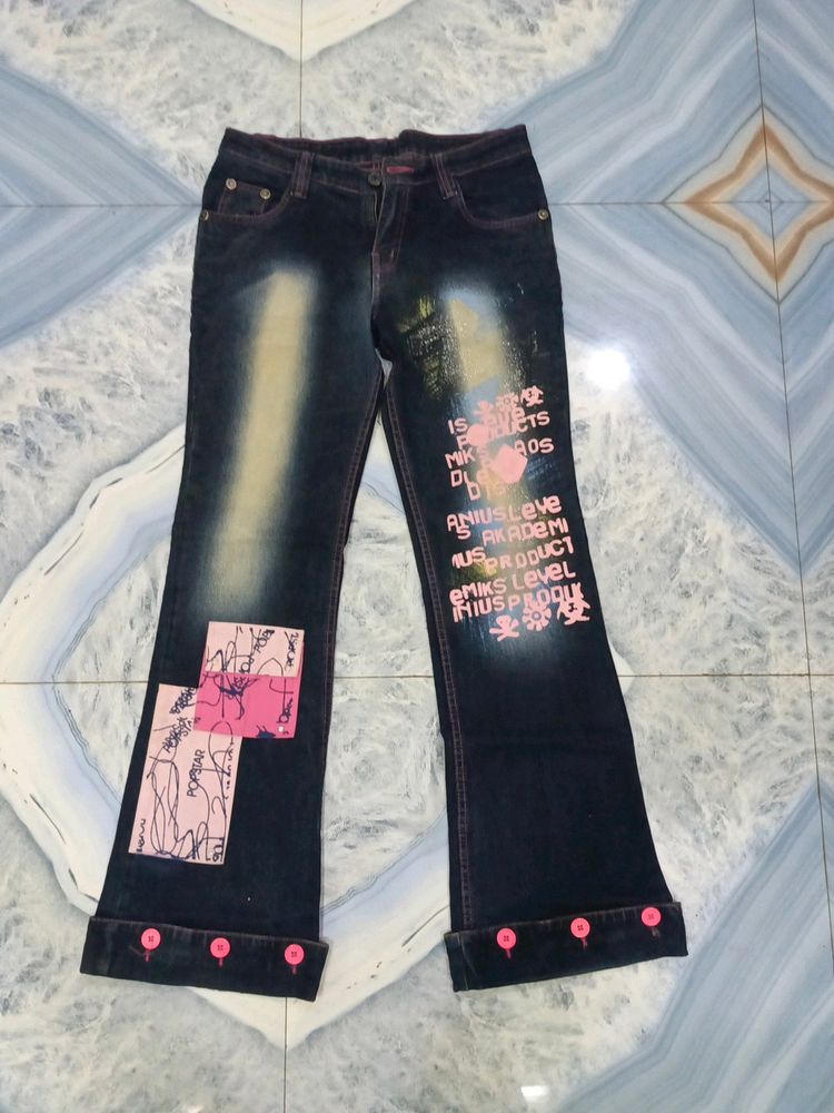 Pink Denim Jeans