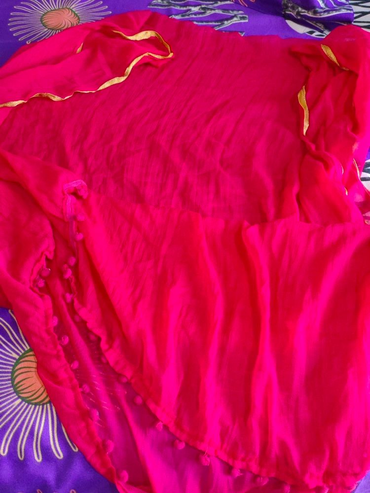 Dark Pink Dupatta