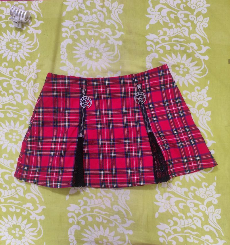 Kodiak Tartan Emo/Goth/Punk Mini Skirt.