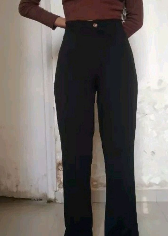 Pearl Figure Black Women Trouser!!!