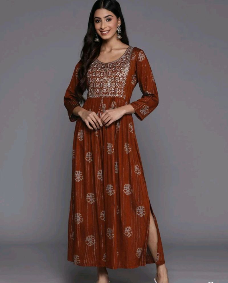 Rust Brown Kurta