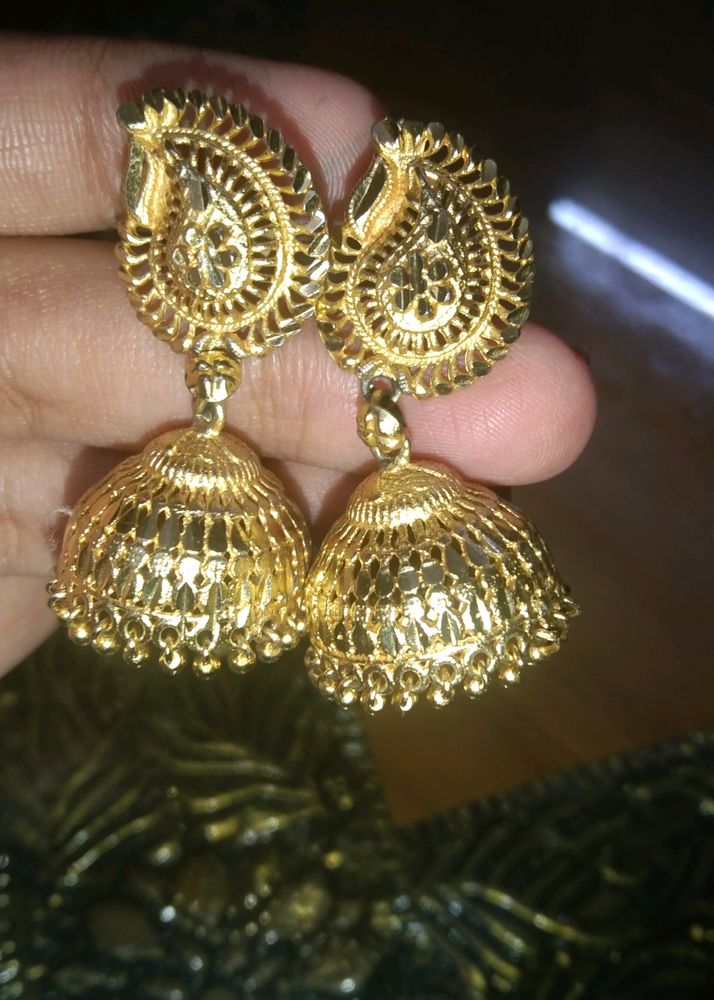 Gold Earrings ( Pack Of 2)