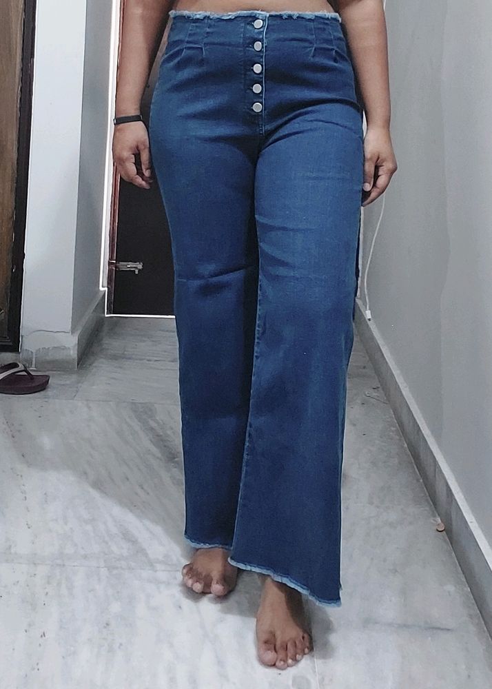 High Waist Flared Jeans