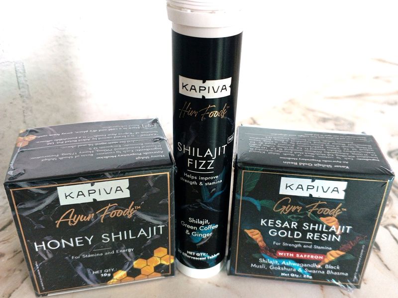 Kapiva Shilajit Fizz And Resin Form