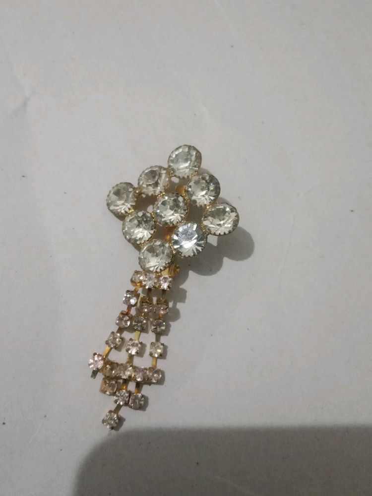 Diamond Saree Pin