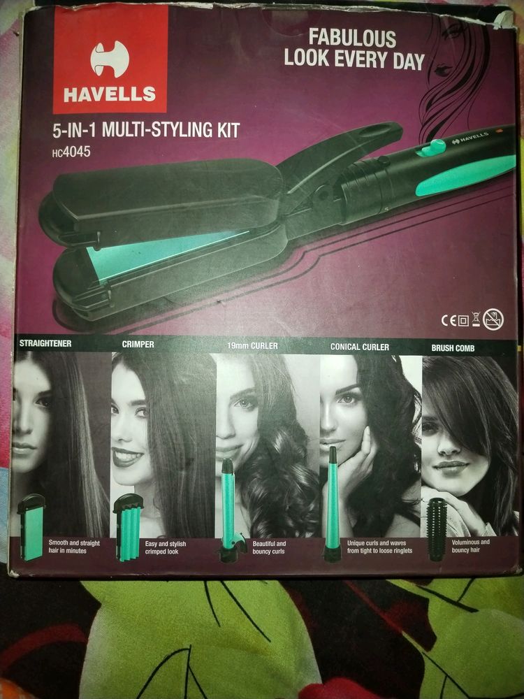 Havells 5 In 1 Hair Styling Kit