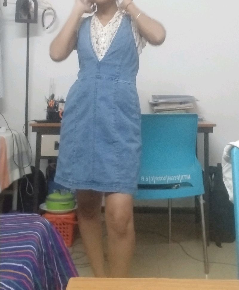 Korean Mini Denim Dress👗