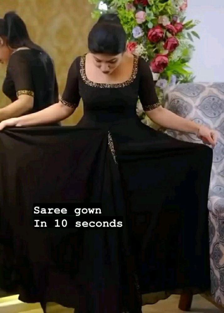 One Second Saree Gown