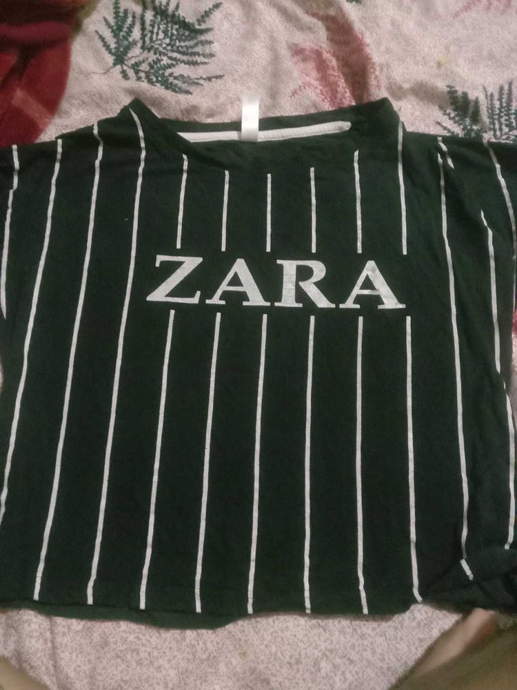 ZARA Black Crop Top For Women.....