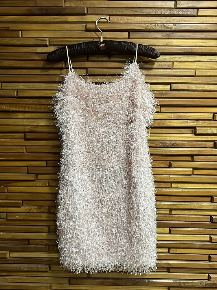 Gorgeous Tassel Peach Coloured Party Dress