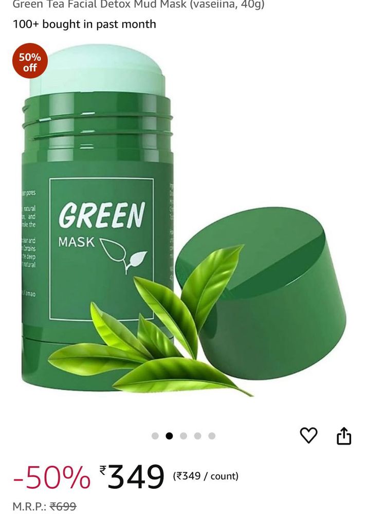 Glomic Green Face Pack Mask