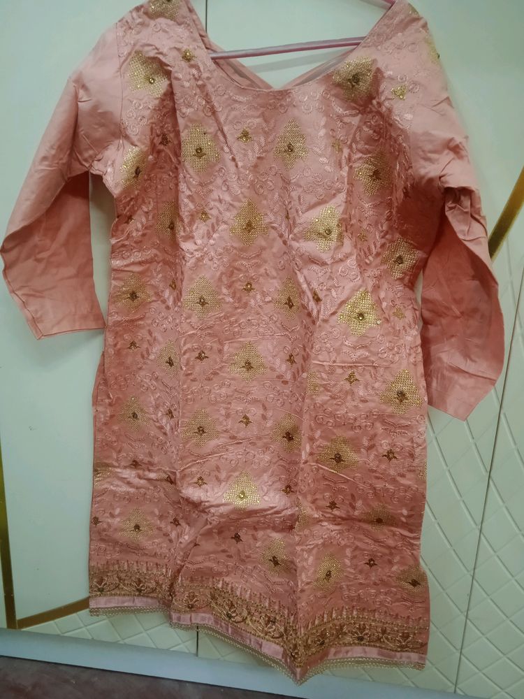 Peach Kurta Set