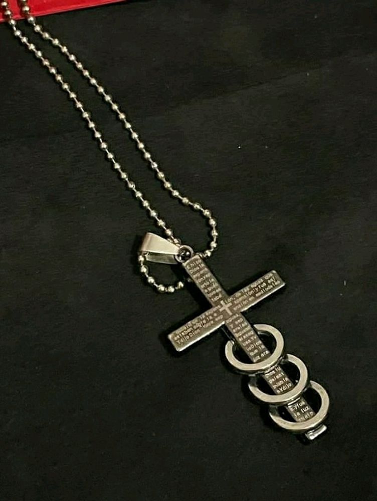 Aesthetic oxidized Christian chain/necklace