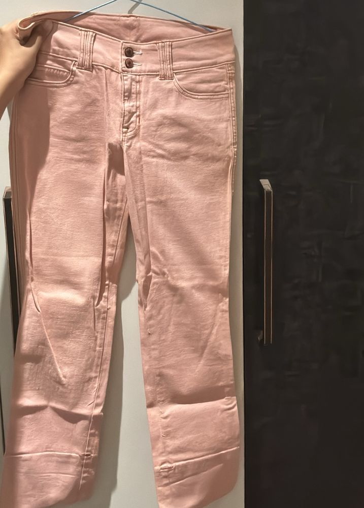 GAP Pink Denim Straight Fit