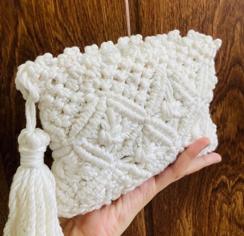 Handmade Crochet Clutch For Women