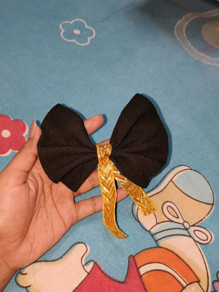 DIY Matte BLACK BOW, With Lace