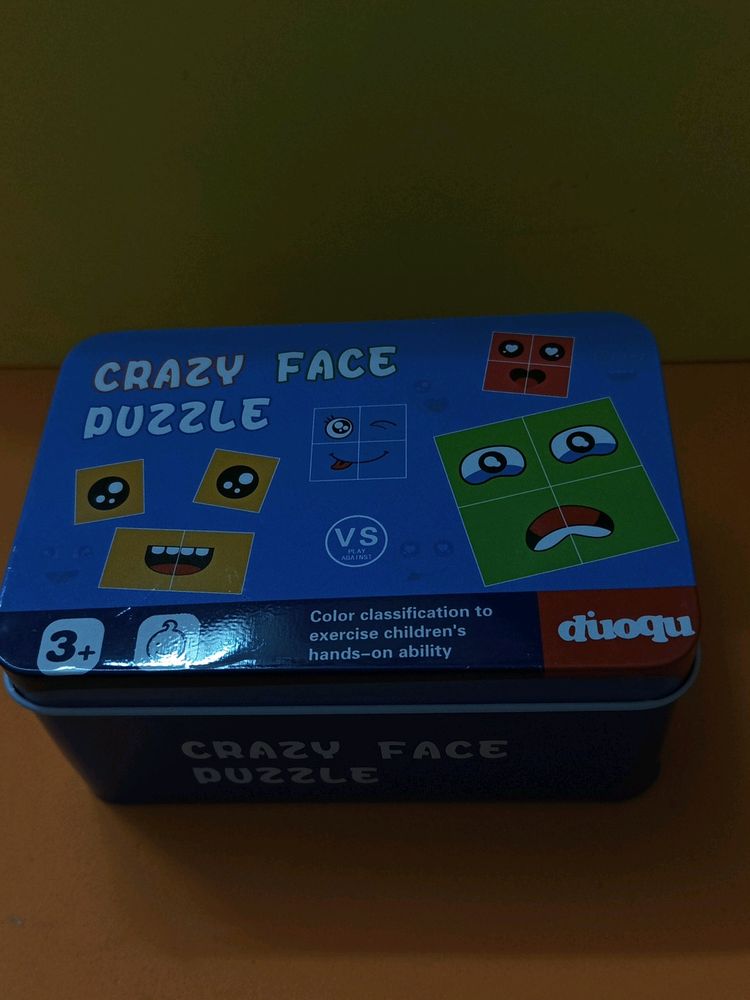 Crazy Face Puzzle Game For Kids