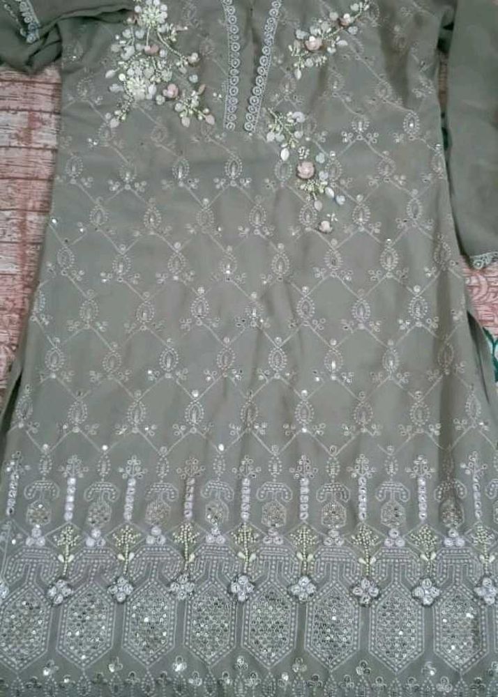 Grey Pakistani Suit