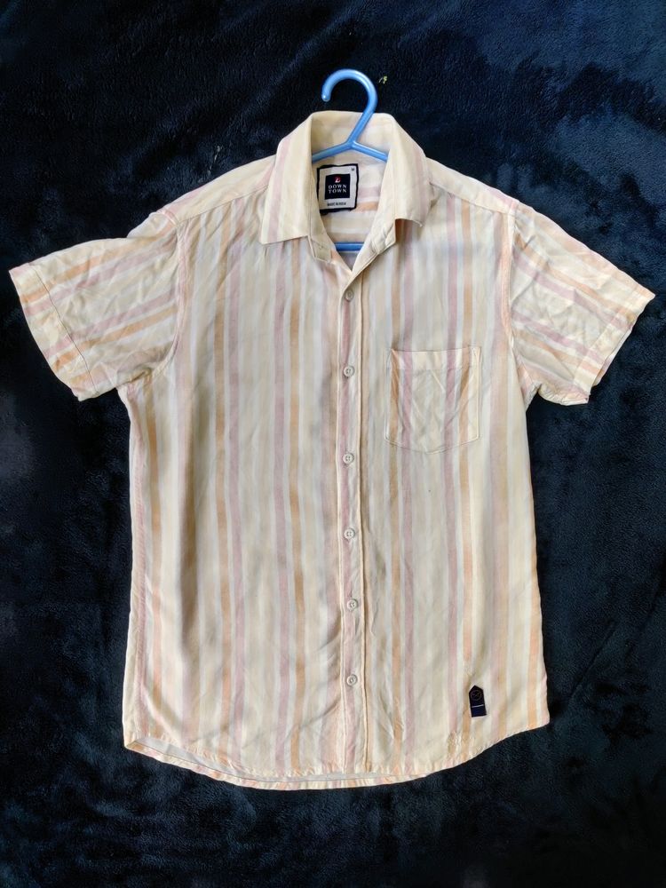 White Striped Shirt (Men's)